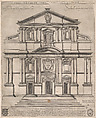 The Gesù, Rome, from "Speculum Romanae Magnificentiae", Giovanni Ambrogio Brambilla Italian, Engraving
