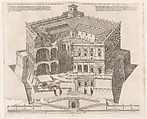 Farnese Palace, from "Speculum Romanae Magnificentiae", Francesco Villamena  Italian, Engraving