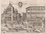 St. Peter's, from "Speculum Romanae Magnificentiae", Anonymous, Engraving and etching