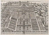 Tivoli Palace and Gardens, from "Speculum Romanae Magnificentiae", Giovanni Ambrogio Brambilla Italian, Etching