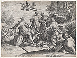 The Judgement of Paris, Raphael Sadeler I  Netherlandish, Engraving
