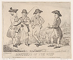 Brothers of the Whip, Thomas Rowlandson  British, Etching