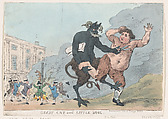 Great Cry and Little Wool, Thomas Rowlandson  British, Hand-colored etching