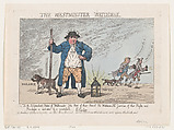 The Westminster Watchman, Thomas Rowlandson British, Hand-colored etching