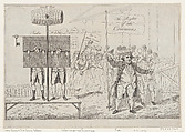 Sir Cecil Wray in the Pillory, Thomas Rowlandson British, Etching