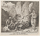 The Pit of Acheron or The Birth of the Plagues of England, Thomas Rowlandson  British, Etching