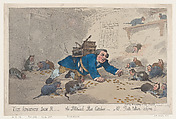 The Apostate Jack Robinson, The Political Rat Catcher–N.B. Rats Taken Alive!, Thomas Rowlandson British, Hand-colored etching