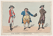The Rival Candidates, Thomas Rowlandson British, Hand-colored etching