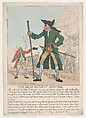 The Drum Major of Sedition, Thomas Rowlandson British, Hand-colored etching
