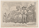 Dark Lanthern Business, or, Mrs. Hob and Nob On a Night Canvass With a Bosom Friend
, Thomas Rowlandson  British, Etching