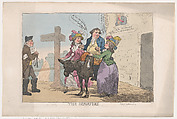 The Departure, Thomas Rowlandson  British, Hand-colored etching