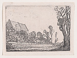 The House with the Stepped Gable, from Verscheyden Landtschapjes (Various Little Landscapes), Plate 7, Willem Pietersz Buytewech  Dutch, Etching; Begemann's second state of three