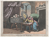 The Dead Alive!, Thomas Rowlandson  British, Hand-colored etching; reissue