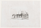 Higlers Cart, from The Rhedarium, or, A New Book of Horses and Carriages, Thomas Rowlandson  British, Etching and stipple