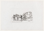 A Hack, from The Rhedarium, or, A New Book of Horses and Carriages, Thomas Rowlandson  British, Etching
