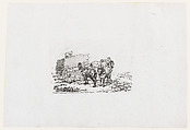 A Timber Waggon, from The Rhedarium, or, A New Book of Horses and Carriages, Thomas Rowlandson  British, Etching and stipple
