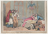 The Dead Alive!, Thomas Rowlandson  British, Hand-colored etching