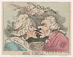 Mock Turtle, Thomas Rowlandson British, Hand-colored etching