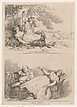 Nap in the Country, Nap in Town, Thomas Rowlandson  British, Etching