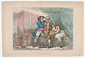 A Cully Pillag'd, Thomas Rowlandson British, Hand-colored etching