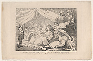 The Polish Dwarf Performing Before the Grand Seignior, Thomas Rowlandson  British, Etching