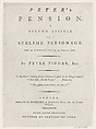 Title page, from Peter's Pension by Peter Pindar, Esq., George Kearsley  British, Engraving