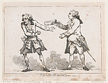 Ah' let me Sire refuse it..., from Peter's Pension by Peter Pindar, Esq., Thomas Rowlandson  British, Etching