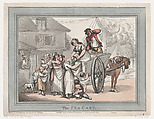 The Pea Cart, Thomas Rowlandson  British, Hand-colored etching