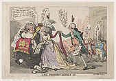 The Prospect Before Us, Thomas Rowlandson British, Hand-colored etching
