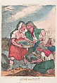 Love and Dust, Thomas Rowlandson  British, Hand-colored etching
