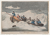 Bay of Biscay, Thomas Rowlandson  British, Hand-colored etching and aquatint