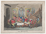 The Breakfast, Thomas Rowlandson  British, Hand-colored etching and aquatint
