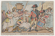 Sergent Recruteur, Thomas Rowlandson  British, Etching