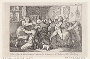Tom Jones & the Landlord, Partridge & Susan, Mrs Waters & the Landlady, from "The History of Tom Jones, a Foundling", Thomas Rowlandson British, Etching