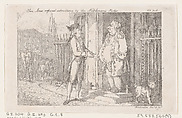 Tom Jones Refused Admittance by the Nobleman's Porter, from "The History of Tom Jones, a Foundling", Thomas Rowlandson British, Etching