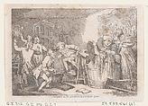Parson Adams Betrayed into an Unhappy Dunking Scene, from "The Adventures of Joseph Andrews, and his friend Mr. Abraham Adams", Thomas Rowlandson British, Etching