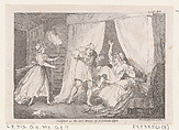 Parson Adams Discovered in a Suspicious Situation with Mrs. Slipslop, from "The Adventures of Joseph Andrews, and his friend Mr. Abraham Adams", Thomas Rowlandson British, Etching