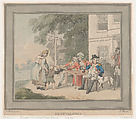 Benevolence, Samuel Alken British, Hand-colored etching