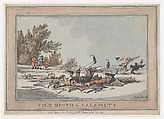 Cold Broth & Calamity, Thomas Rowlandson  British, Hand-colored etching