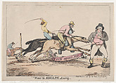 How to Escape Losing, Thomas Rowlandson  British, Hand-colored etching