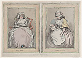Single and Married, Thomas Rowlandson British, Hand-colored etching
