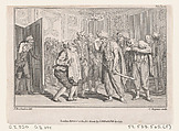 The Duke of N-'s Levée, an illustration from Tobias Smollett's "The Expedition of Humphry Clinker" (London, 1793), Vol. 1, Charles Grignion, I  British, Etching and engraving