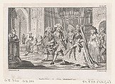 The Wedding of Lismahago and Tabitha, an illustration from Tobias Smollett's "The Expedition of Humphry Clinker" (London, 1793), Vol. 1. 1793, Charles Grignion, I  British, Etching and engraving