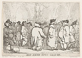 Bad News Upon Change, Thomas Rowlandson  British, Etching