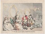 A Master of the Ceremonies Introducing a Partner, Thomas Rowlandson British, Hand-colored etching vol. I, p. 326, vol. II, p. 394