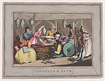 Comforts of Bath, Plate 4, Thomas Rowlandson  British, Hand-colored etching and aquatint