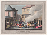 Comforts of Bath, Plate 7, Thomas Rowlandson  British, Hand-colored etching and aquatint