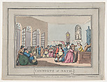 Comforts of Bath, Plate 3, Thomas Rowlandson  British, Hand-colored etching and aquatint