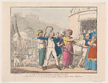 Fraternization in Grand Cairo, or The Made General & his Bonny Party Likely to Become Tame Musselmen, Thomas Rowlandson  British, Hand-colored etching and aquatint