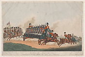 Expedition, or Military Fly, Thomas Rowlandson British, Hand-colored etching and aquatint